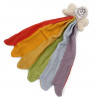 Doudou en coton bio "Nuage arc-en-ciel" The veggy toys