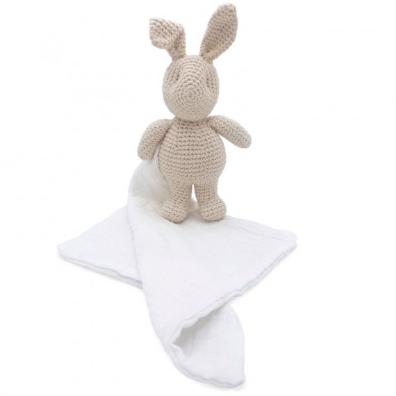 Doudou en coton bio "Lapin" The veggy toys