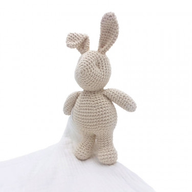 Doudou en coton bio "Lapin" The veggy toys