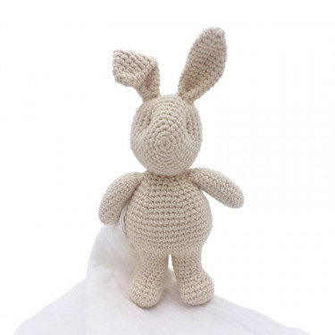 Doudou en coton bio "Lapin" The veggy toys