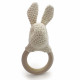Anneau de dentition "Lapin" en crochet en coton bio The veggy toys