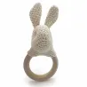Anneau de dentition "Lapin" en crochet en coton bio The veggy toys