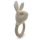 Anneau de dentition "Lapin" en crochet en coton bio The veggy toys