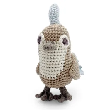 Jouet Oiseau en crochet en coton bio - Myum -The veggy toys
