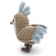 Jouet Oiseau en crochet en coton bio - Myum -The veggy toys
