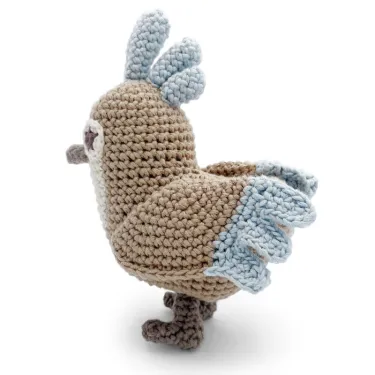 Jouet Oiseau en crochet en coton bio - Myum -The veggy toys