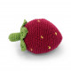 Jouet réversible Fraise/Fleur en crochet en coton bio - Myum -The veggy toys