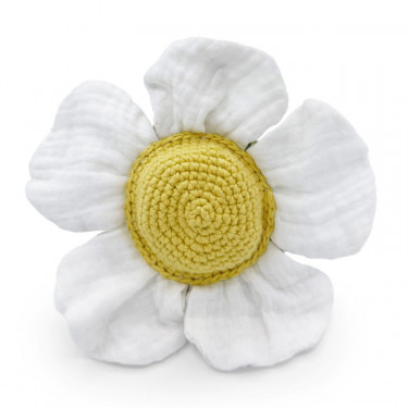 Jouet réversible Fraise/Fleur en crochet en coton bio - Myum -The veggy toys