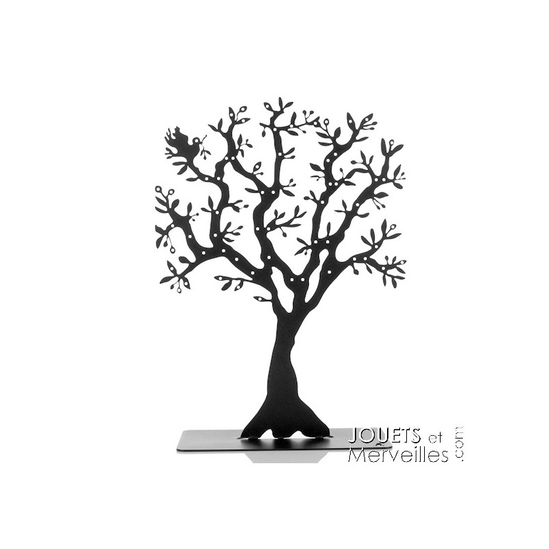 Arbre à bijoux métal "Olivier" noir