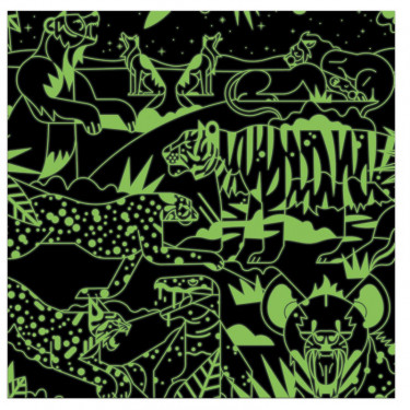 Puzzle qui Brille dans le Noir "Prédateurs" 500 pcs Mudpuppy