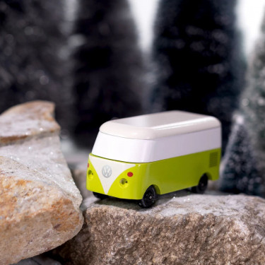 Combi Volkswagen T1 vert, voiture Candylab TOYS