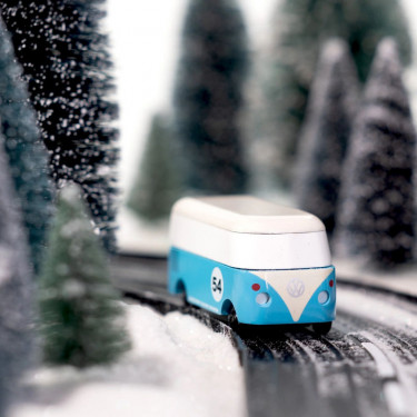 Combi Volkswagen T1 bleu N°54, voiture Candylab TOYS