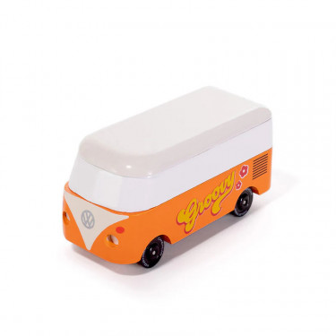 Combi Volkswagen T1 orange Groovy, voiture Candylab TOYS