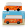 Combi Volkswagen T1 orange Groovy, voiture Candylab TOYS