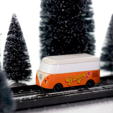 Combi Volkswagen T1 orange Groovy, voiture Candylab TOYS