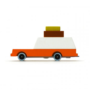 Break orange "luggage wagon", voiture Candylab TOYS