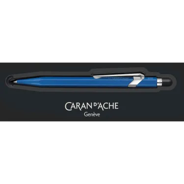 Stylo Bille Bleu 849™ Collection Colormat-X Line avec étui - Caran d'Ache