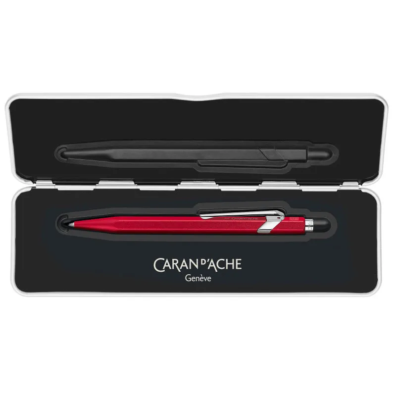 Stylo Bille Rouge 849™ Collection Colormat-X Line avec étui - Caran d'Ache