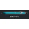Stylo Bille Bleu turquoise 849™ Collection Colormat-X Line avec étui - Caran d'Ache
