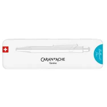 Stylo Bille Bleu turquoise 849™ Collection Colormat-X Line avec étui - Caran d'Ache