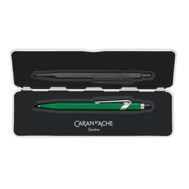 Stylo Bille Vert 849™ Collection Colormat-X Line avec étui - Caran d'Ache