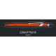 Stylo Bille Orange 849™ Collection Colormat-X Line avec étui - Caran d'Ache