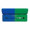 Stylo Bille 849™ Paul Smith avec étui - Caran d'Ache - Bleu cobalt/Vert émeraude