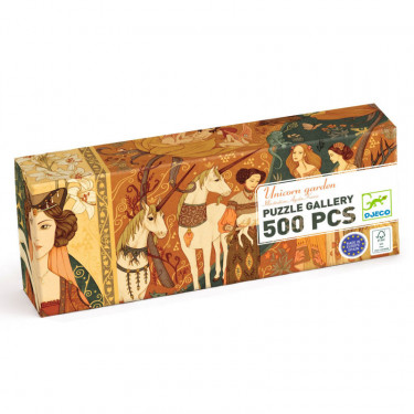 Puzzle Jardin des licornes 500 pcs DJECO 7624