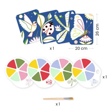 Peinture à la palette "Les petites bêtes" DJECO 9134