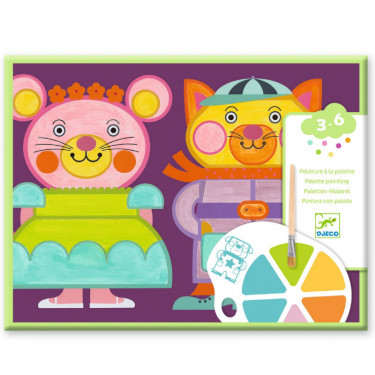 Peinture à la palette "Les Joufflus" DJECO 9133