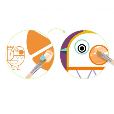 Peinture à la palette "Les Joufflus" DJECO 9133