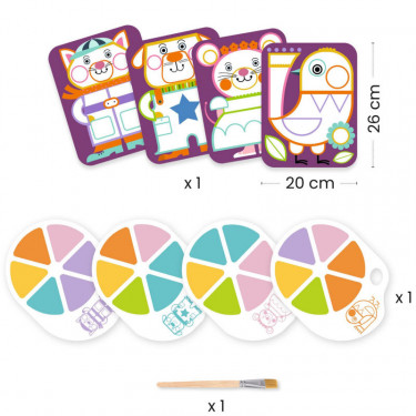 Peinture à la palette "Les Joufflus" DJECO 9133