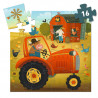 Le tracteur, puzzle silhouette 16 pcs DJECO 7275