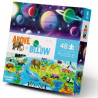 Puzzle dessus-dessous 'La Terre et l'Espace' 48 pcs CROCODILE CREEK