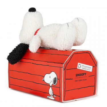 Peluche Snoopy endormi 17cm en boîte cadeau "niche"