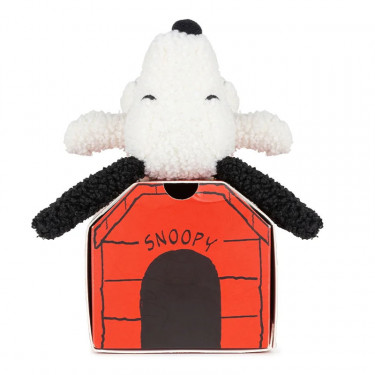 Peluche Snoopy endormi 17cm en boîte cadeau "niche"