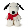 Peluche Snoopy assis en velours avec écharpe - 17cm