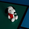 Peluche Snoopy assis en velours avec écharpe - 17cm