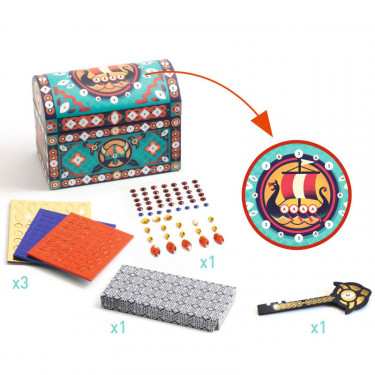 Coffre "Super Trésor" à décorer DIY DJECO 7928