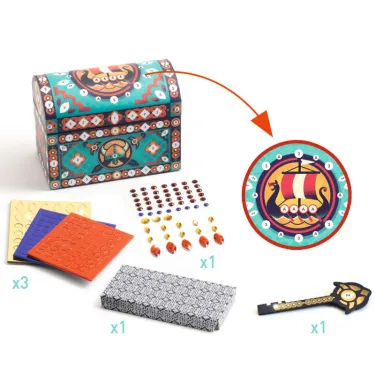 Coffre "Super Trésor" à décorer DIY DJECO 7928