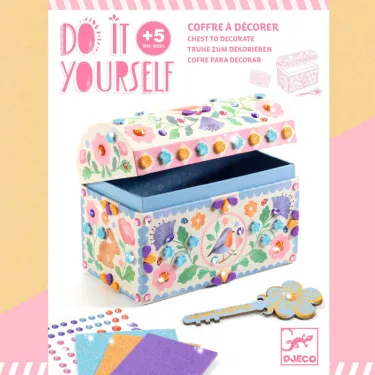 Coffre "Précieux Trésors" à décorer DIY DJECO 7929