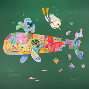 Puzzle Puzz'Art Baleine 150 pcs DJECO 7658