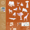 Kit animaux DIY "Savane" DJECO 8003 Color. Assemble. Play