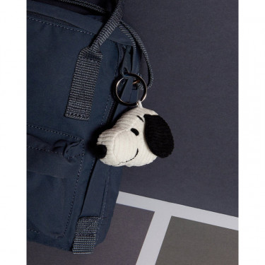 Porte-clefs Tête de Snoopy en velours côtelé