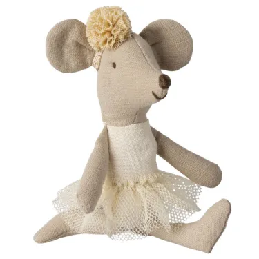 Petite souris danseuse ballerine Maileg - blanc cassé