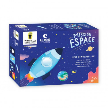 Mission espace, jeu de l'oie de l'espace Pirouette Cacahouète