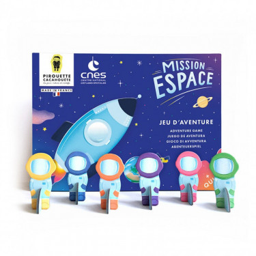 Mission espace, jeu de l'oie de l'espace Pirouette Cacahouète