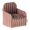 Fauteuil pour souris Maileg - rayé rouge -