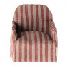 Fauteuil pour souris Maileg - rayé rouge -