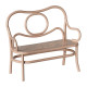 Ensemble table ovale avec banc vintage en métal pour souris Maileg - Rose pâle